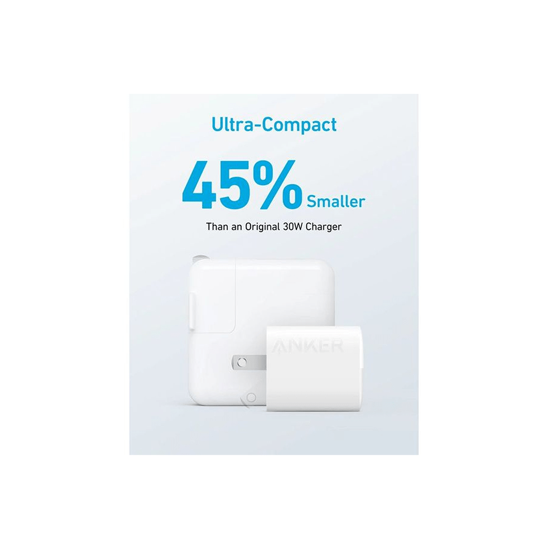 Anker USB C 323 Charger 33W Compact 2-Port Charger - White in Qatar Anker USB C 323 Charger 33W Compact 2-Port Charger - White in Qatar